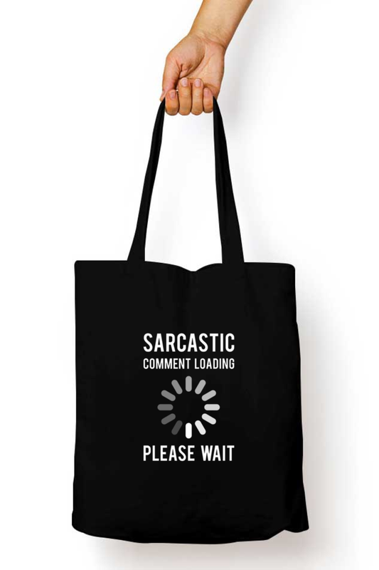 Funny Quotes Zipper tote bags