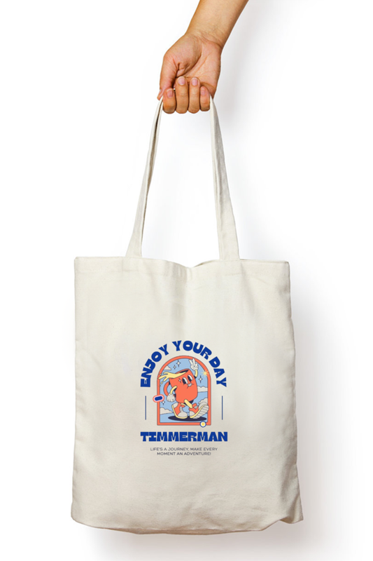 Enjoy your day zipper tote bag